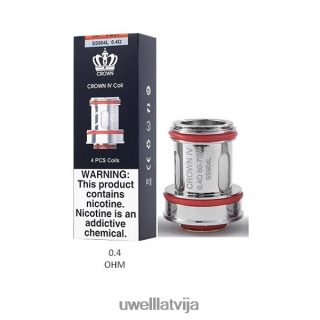UWELL CROWN 4 rezerves spoles (4 iepakojumi) dubultā spole 0,4 omi L6D2B183 UWELL Vapes
