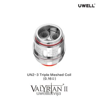 UWELL VALYRIAN 2 rezerves spoles (2 iepakojumi) un2-3 trīskāršie tīkli 0,16 omi L6D2B30 UWELL E Cigarette