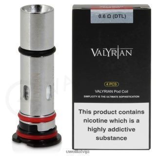 UWELL VALYRIAN podiņu nomaiņas spoles (4 iepakojumi) 1,0 omi mtl L6D2B33 UWELL Vapes