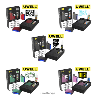 UWELL CALIBURN AK3 komplekts + a3s 0.8ohm podi (x2) + tēta tvaiki 10ml sāļi 50mg crl: ciāna/flv: piparmētra 50 mg L6D2B242 UWELL Riga