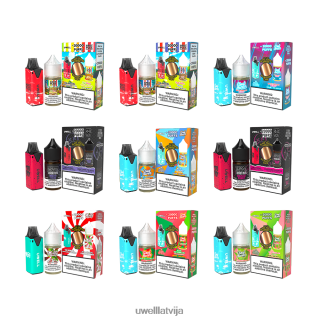 UWELL V6 vienreizējās lietošanas ierīce + tēta tvaiki 30ml sulas - collab saišķis clr: dzeltens/flv: ledus rozā perforators 50mg L6D2B218 UWELL Disposable Vape