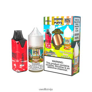 UWELL V6 vienreizējās lietošanas ierīce + tēta tvaiki 30ml sulas - collab saišķis clr: red/flv: feijoa ananāsu gvajava 48mg L6D2B207 UWELL Store