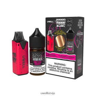 UWELL V6 vienreizējās lietošanas ierīce + tēta tvaiki 30ml sulas - collab saišķis clr: sarkans/flv: olu krēma cepums 48mg L6D2B213 UWELL Vapes