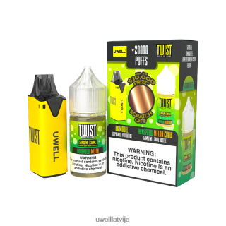 UWELL V6 vienreizējās lietošanas ierīce + tēta tvaiki 30ml sulas - collab saišķis clr: zils/flv: zils aveņu persiks 50mg L6D2B203 UWELL Vapes