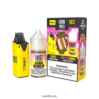UWELL V6 vienreizējās lietošanas ierīce + tēta tvaiki 30ml sulas - collab saišķis clr: zils/flv: zils aveņu persiks 50mg L6D2B203 UWELL Vapes