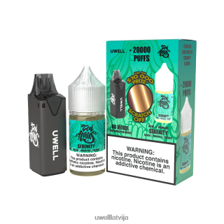 UWELL V6 vienreizējās lietošanas ierīce + tēta tvaiki 30ml sulas - collab saišķis clr: zils/flv: zils aveņu persiks 50mg L6D2B203 UWELL Vapes
