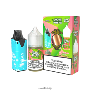 UWELL V6 vienreizējās lietošanas ierīce + tēta tvaiki 30ml sulas - collab saišķis clr: zils/flv: zils aveņu persiks 50mg L6D2B203 UWELL Vapes