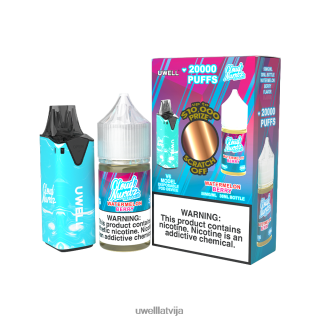 UWELL V6 vienreizējās lietošanas ierīce + tēta tvaiki 30ml sulas - collab saišķis clr: zils/flv: zils aveņu persiks 50mg L6D2B203 UWELL Vapes